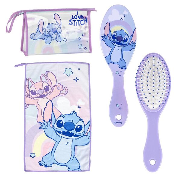 Vue avant de la trousse de toilette Disney Stitch CERDÁ avec design coloré et logo visible