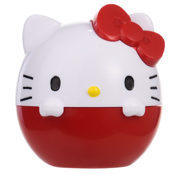 Baume à lèvres 3D Hello Kitty TAKE CARE avec packaging rose et visage Hello Kitty en relief