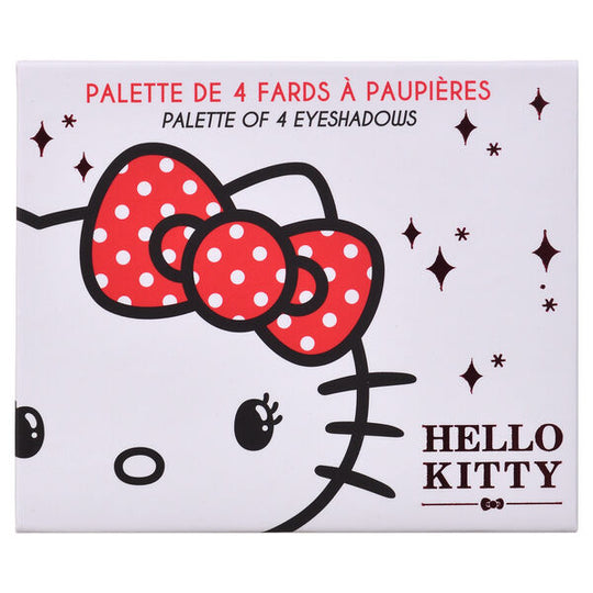 Palette de maquillage Hello Kitty 4 couleurs avec packaging rose et logo adorable