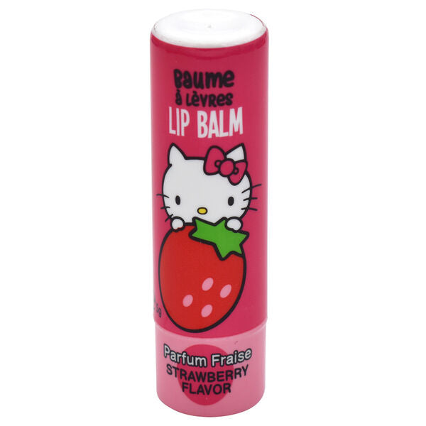 Baume à lèvres Hello Kitty TAKE CARE présenté avec son packaging rose et motifs kawaii