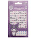 Blister de stickers Hello Kitty et Kuromi de la marque TAKE CARE, présentant une variété de personnages et de motifs kawaii pour la décoration.