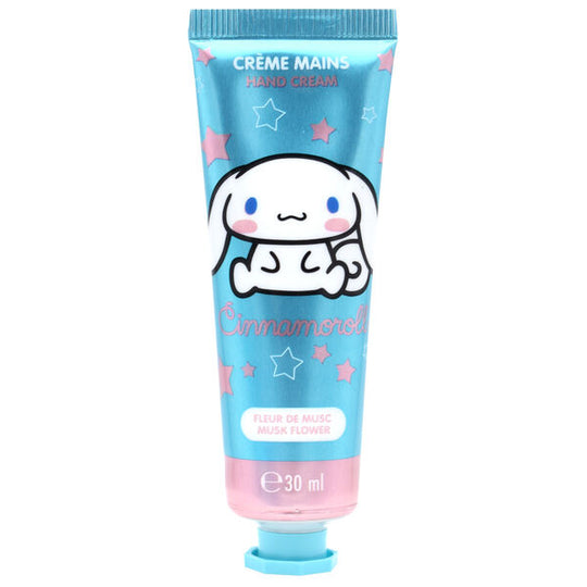 Tube de crème mains Hello Kitty & Cinnamoroll TAKE CARE 30ml avec design coloré et mignon