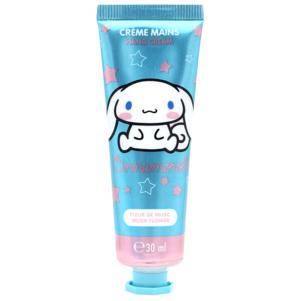Tube de crème mains Hello Kitty & Cinnamoroll TAKE CARE 30ml avec design coloré et mignon