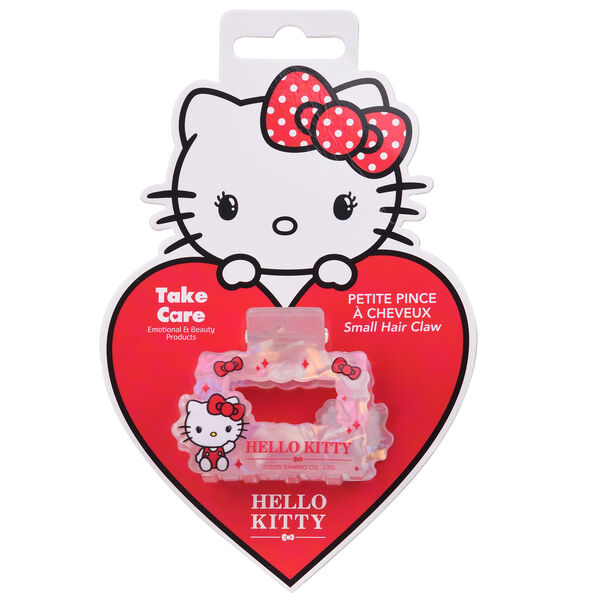 Accessoire cheveux Hello Kitty en gros plan montrant la texture et les matériaux de qualité