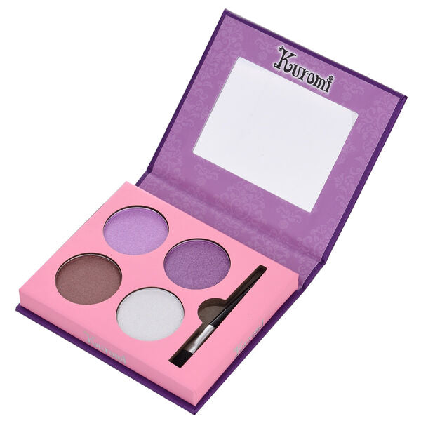 Zoom sur les couleurs pastel de la palette Hello Kitty Kuromi signée TAKE CARE