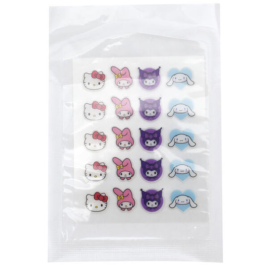 Présentation des différents motifs de patches Hello Kitty & Friends inclus dans le set TAKE CARE