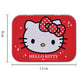 Vue latérale de la boîte métal Hello Kitty avec logo TAKE CARE visible