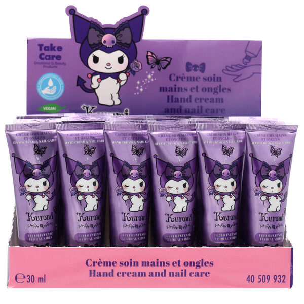 Packaging coloré et mignon de la crème mains Hello Kitty Kuromi TAKE CARE