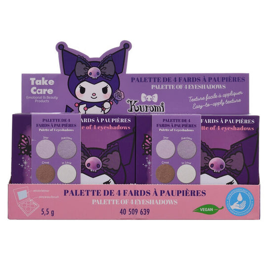 Palette Hello Kitty Kuromi prête à l'emploi pour un maquillage fun et coloré