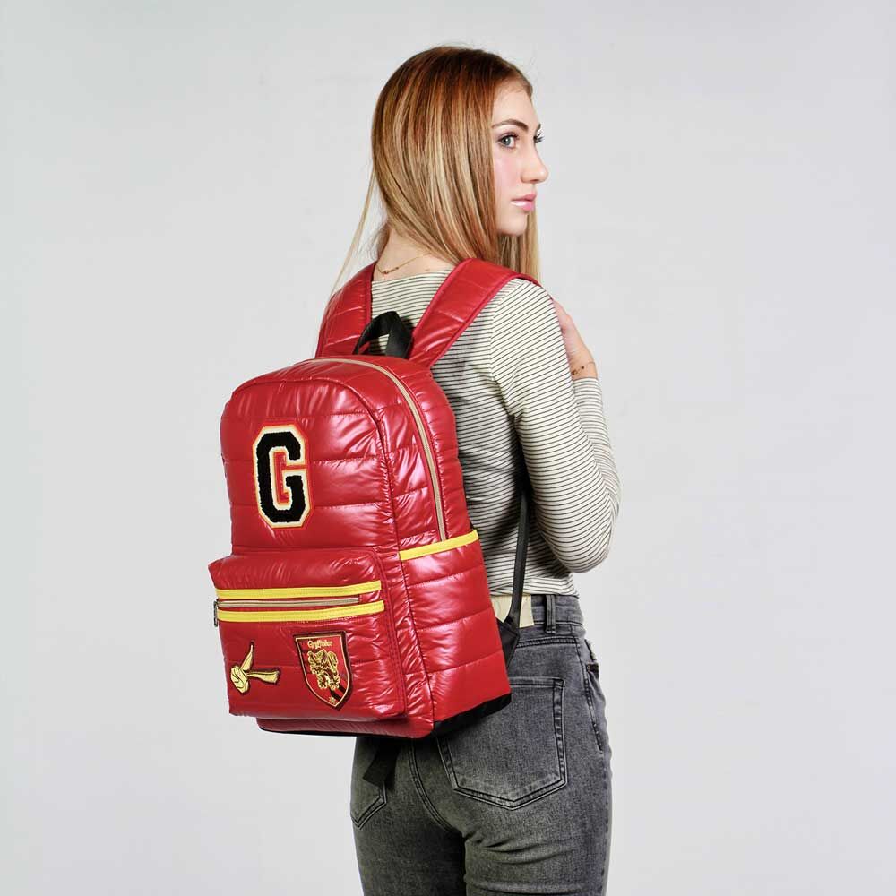 Sac à dos Gryffindor équipé d'une sangle trolley pour un transport facile en voyage