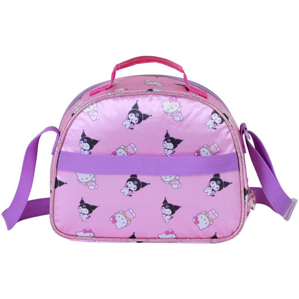 Sac à déjeuner Hello Kitty Playful 3D avec fermeture éclair et design embossé sur fond blanc