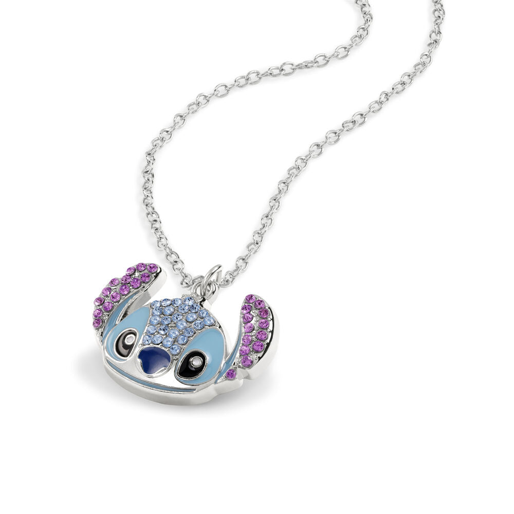 Boîte cadeau officielle Disney contenant le collier Stitch avec pendentif étincelant