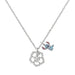 Collier Disney Stitch avec chaîne argentée et pendentif Stitch détaillé sur fond blanc