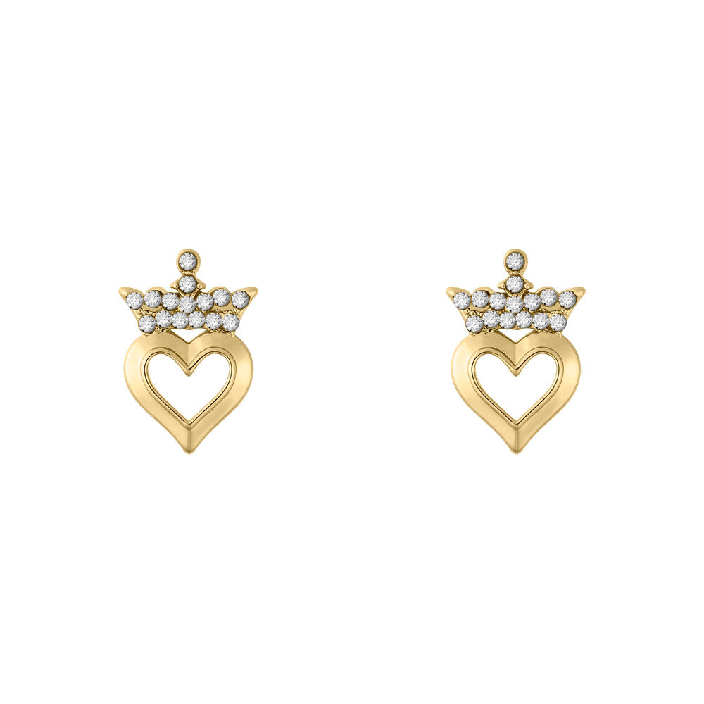 Plateau bijoux doré avec inscription Dream Do Come True et motif couronne emblématique PEERS HARDY