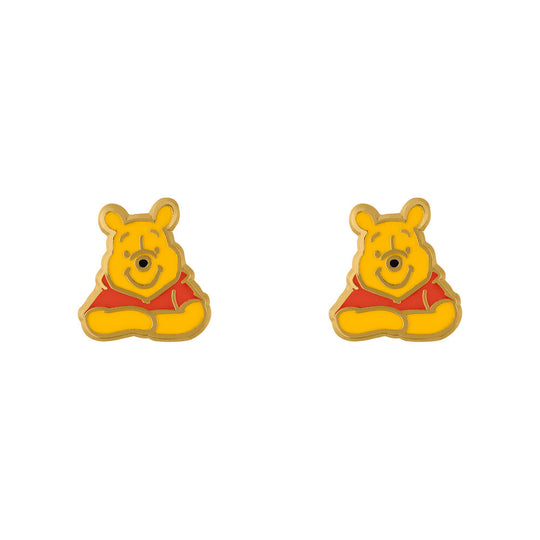 Plateau bijou décoré d'une illustration colorée de Winnie l'Ourson avec des fleurs et des abeilles