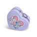 Boîte à bijoux Disney Stitch & Angel posée sur une surface claire, montrant sa compacité