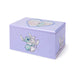 Boîte à bijoux violette Disney Stitch & Angel avec couvercle charnière fermée