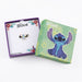 Emballage officiel Disney contenant la bague Stitch en spirale dorée ajustable PEERS HARDY