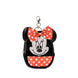 Porte-clés mini sac à dos Disney Minnie Mouse en 3D avec fermeture éclair sur fond blanc