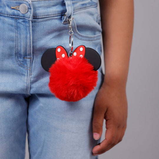 Anneau mousqueton du porte-clés Disney Minnie attaché à un sac