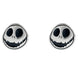 Boucles d'oreilles plaquées argent avec Jack Skellington de Nightmare Before Christmas vue de face