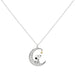 Collier Peanuts Moon avec pendentif lune scintillant et Snoopy sur chaîne réglable