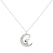 Collier Peanuts Moon avec pendentif lune scintillant et Snoopy sur chaîne réglable