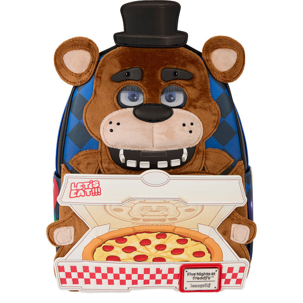 Sac à dos Loungefly Five Nights at Freddy's Freddy vue de face avec design détaillé et couleurs vives.