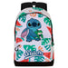 Vue de face du sac à dos Disney Stitch Grenouille 44cm avec design coloré et logo KARACTERMANIA