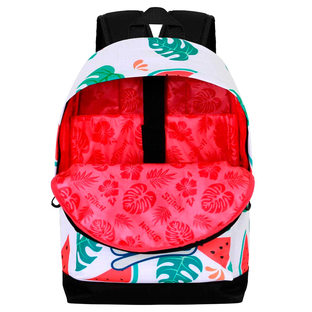 Image de la poche avant pratique du sac à dos Disney Stitch pour ranger petits objets facilement