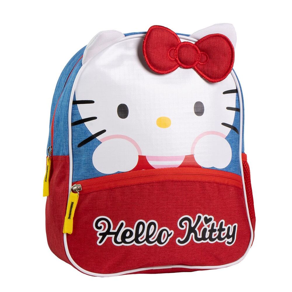 Sac à dos Hello Kitty CERDÁ 30cm en polyester rose avec motifs colorés pour enfants