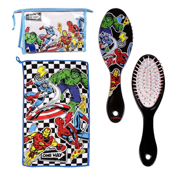 Trousse de toilette Marvel Avengers CERDÁ vue de face avec design coloré des super-héros