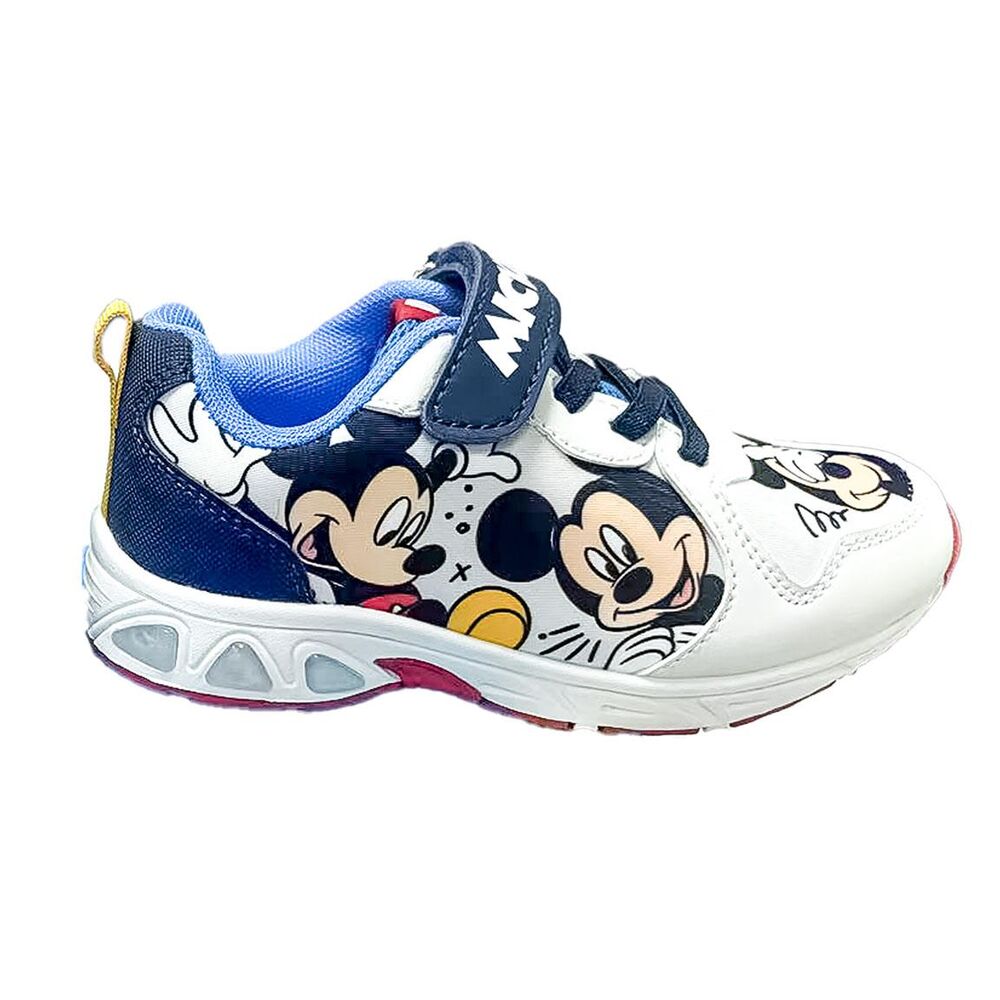 Chaussure enfant Disney Mickey Lights Sports CERDÁ avec lumières intégrées, en tailles 23 à 28, vue latérale