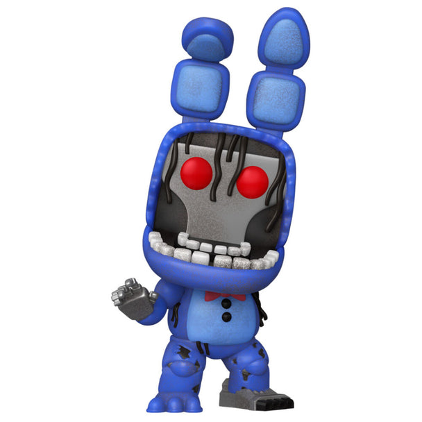 Image de la figurine POP Withered Bonnie FUNKO montrant le côté droit et les textures vieillies du personnage