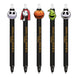 Stylo effaçable Disney Nightmare Before Christmas avec Jack Skellington et Sally sur fond violet, idéal pour l'école.