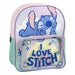 Sac à dos Disney Stitch 30 cm CERDÁ vue de face avec le personnage Stitch coloré