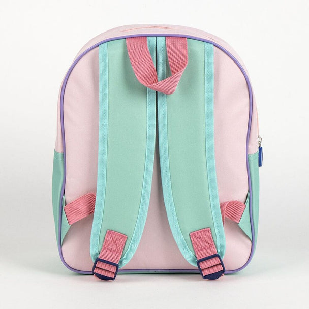 Zoom sur la matière résistante en polyester et PVC du sac à dos Disney Stitch CERDÁ