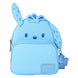 Sac à dos Loungefly Hello Kitty Pochacco vue de face avec détails brodés et appliqués en simili cuir