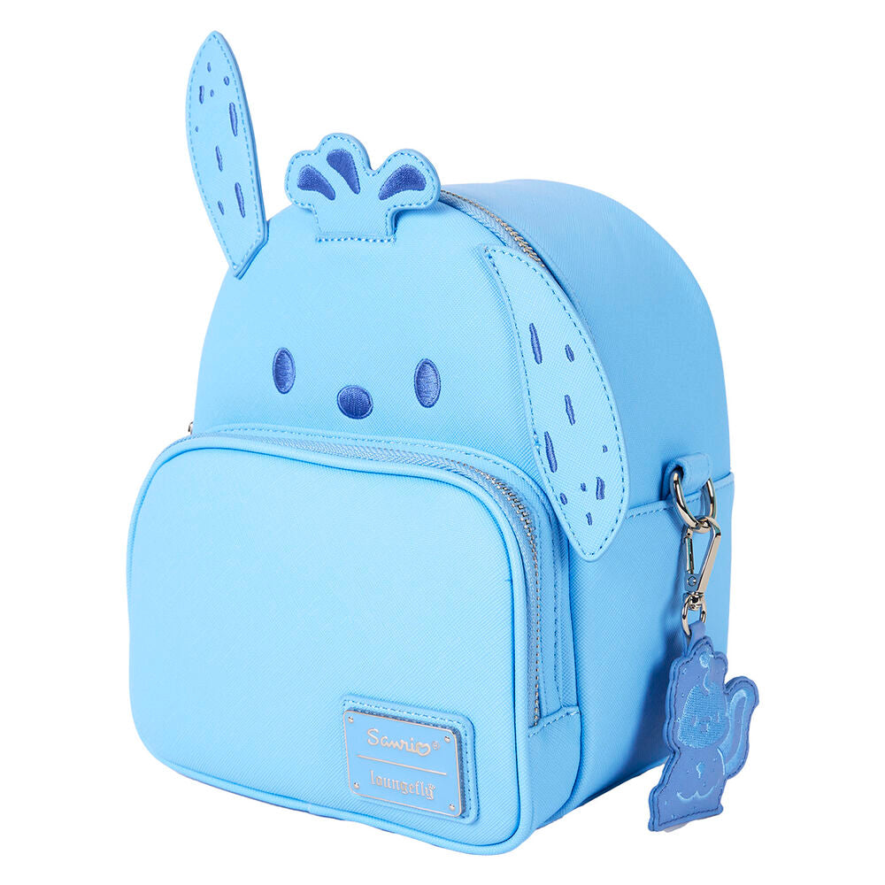 Poignée supérieure robuste du sac à dos Loungefly Hello Kitty Pochacco pour un port à la main confortable