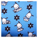 Vue arrière du sac à dos Loungefly Hello Kitty Pochacco montrant les sangles ajustables et la texture du simili cuir