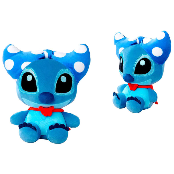 Peluche Stitch Disney Doorables 25cm présentée en position assise sur fond blanc
