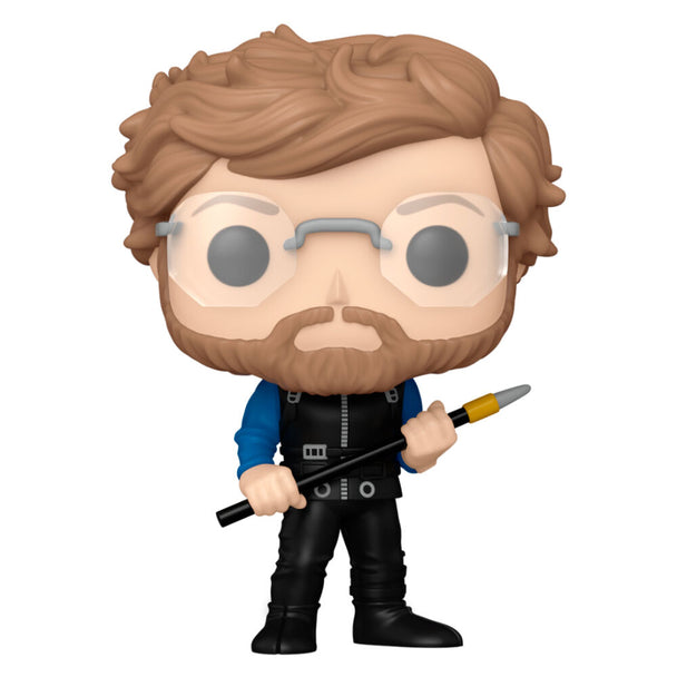 Détail de la figurine Funko POP Jaws Matt Hooper montrant les couleurs et le design fidèle au personnage
