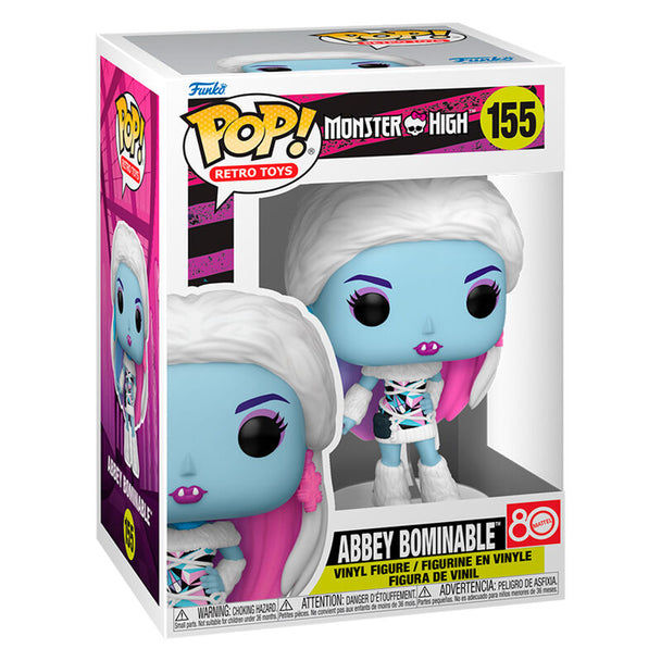 Vue rapprochée de la figurine Abbey Bominable Funko POP avec détails précis et couleurs vives