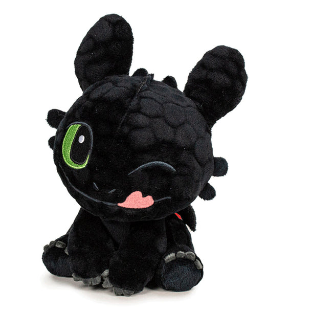 Peluche Toothless de 45 cm issue du film How To Train Your Dragon, douce et réaliste, marque PLAY BY PLAY.