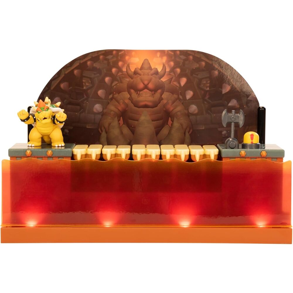 Photo de la figurine Bowser posée sur une surface blanche mettant en valeur sa peinture brillante