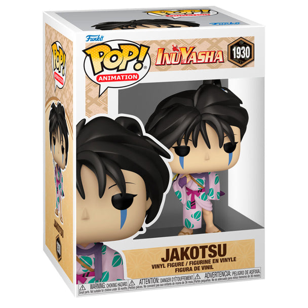 Vue rapprochée de la figurine Funko POP Jakotsu d'Inuyasha montrant les détails précis et les couleurs vives