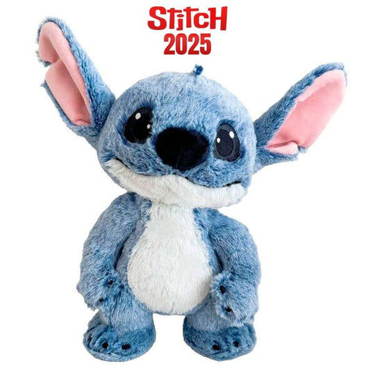Peluche Stitch Disney de 25 cm vue de face avec ses couleurs vives et son sourire espiègle