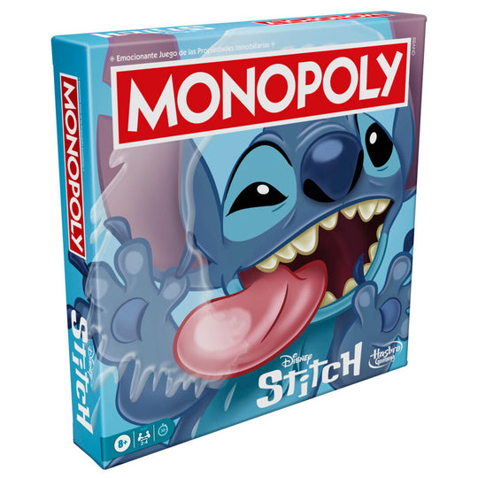 Cartes Chance et Caisse de communauté du Monopoly Disney Stitch en espagnol