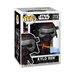 Figurine Funko POP Kylo Ren exclusive avec armure rouge et noire, vue de face sur fond blanc