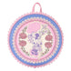 Zoom sur la sangle ajustable rembourrée avec imprimé à pois et dentelle du sac Minnie Floral